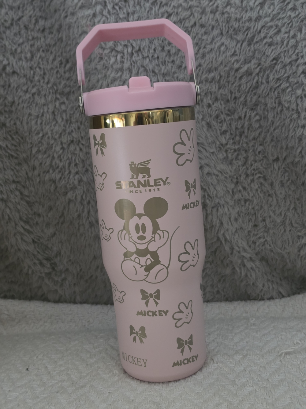 Disney Mickey & Friends Pink & Gold Limited Edition Quencher H2.0 FlowState - Picture 2 of 9